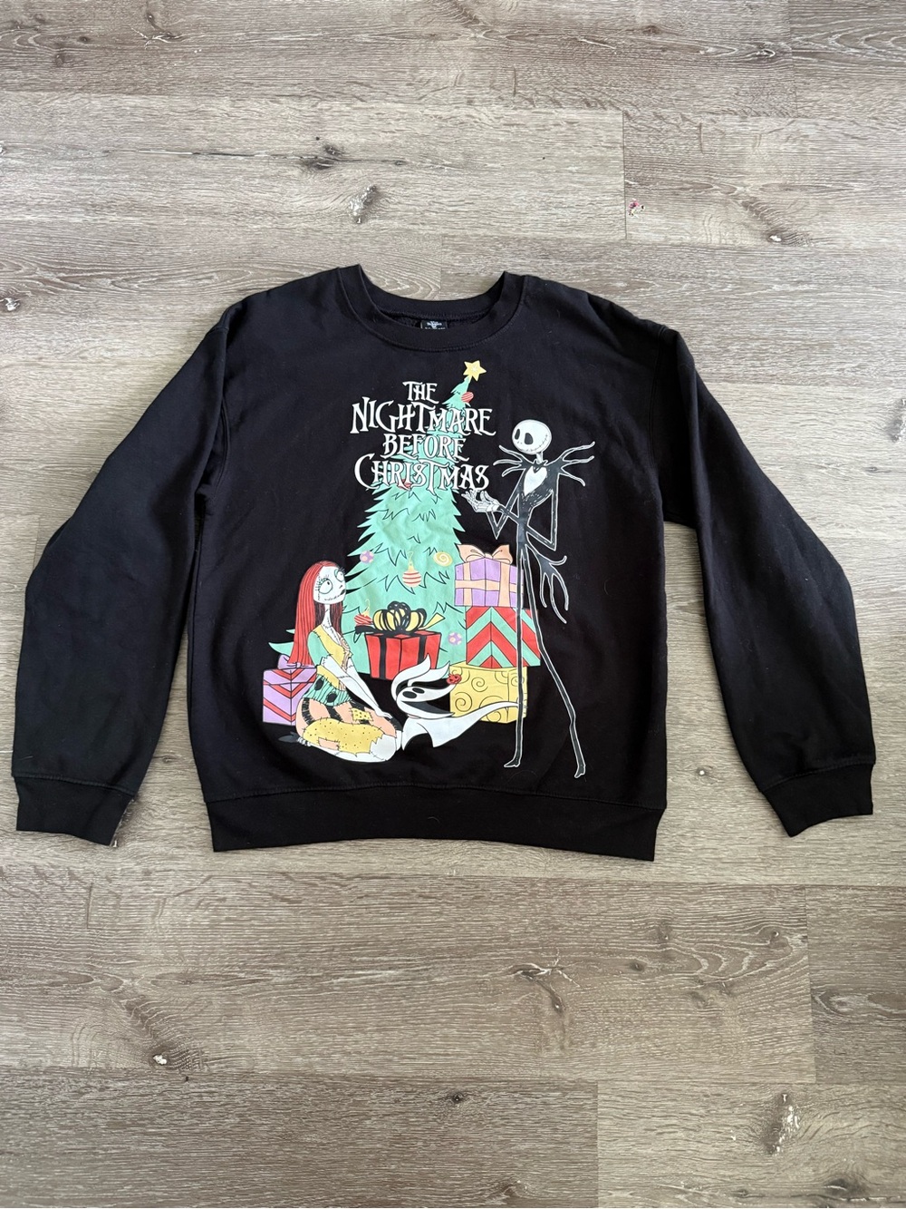 The Nightmare Before Christmas Sweatshirt Size L 11-13 Disney Tim Burton's